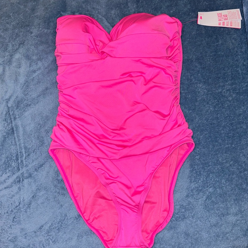 Lilly Pulitzer neon pink swimsuit